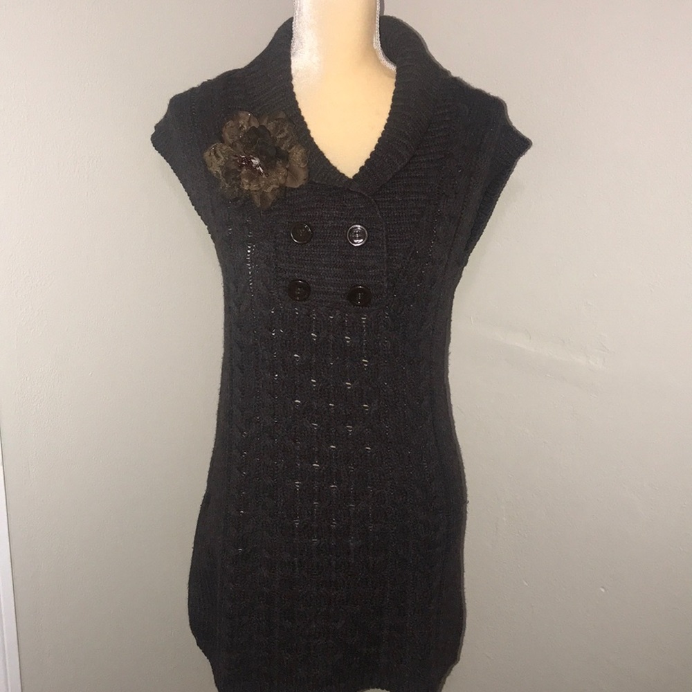 MINT SWEATER DRESS/TOP BROWN
